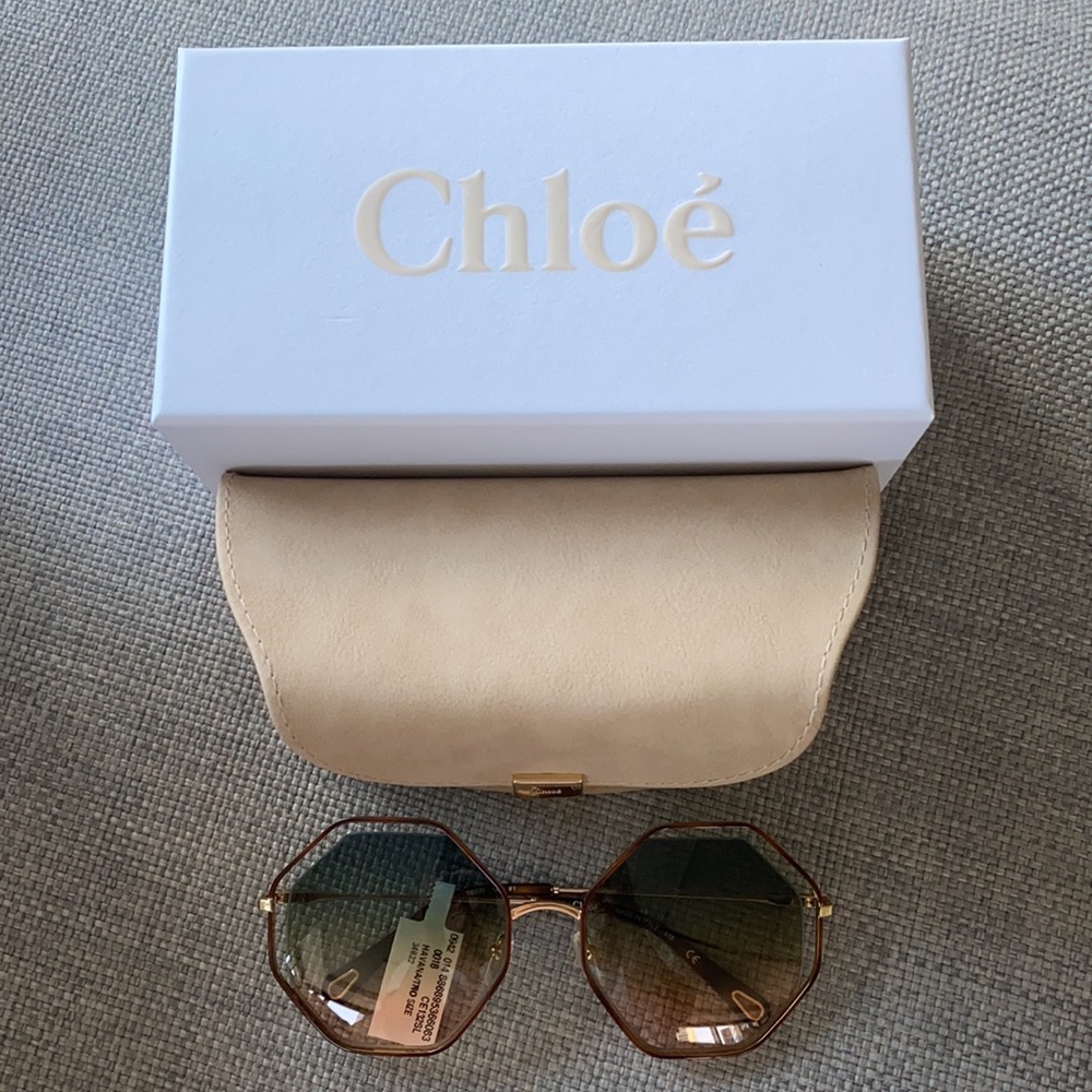 Chloe Sunglasses - octagon, vintage inspired